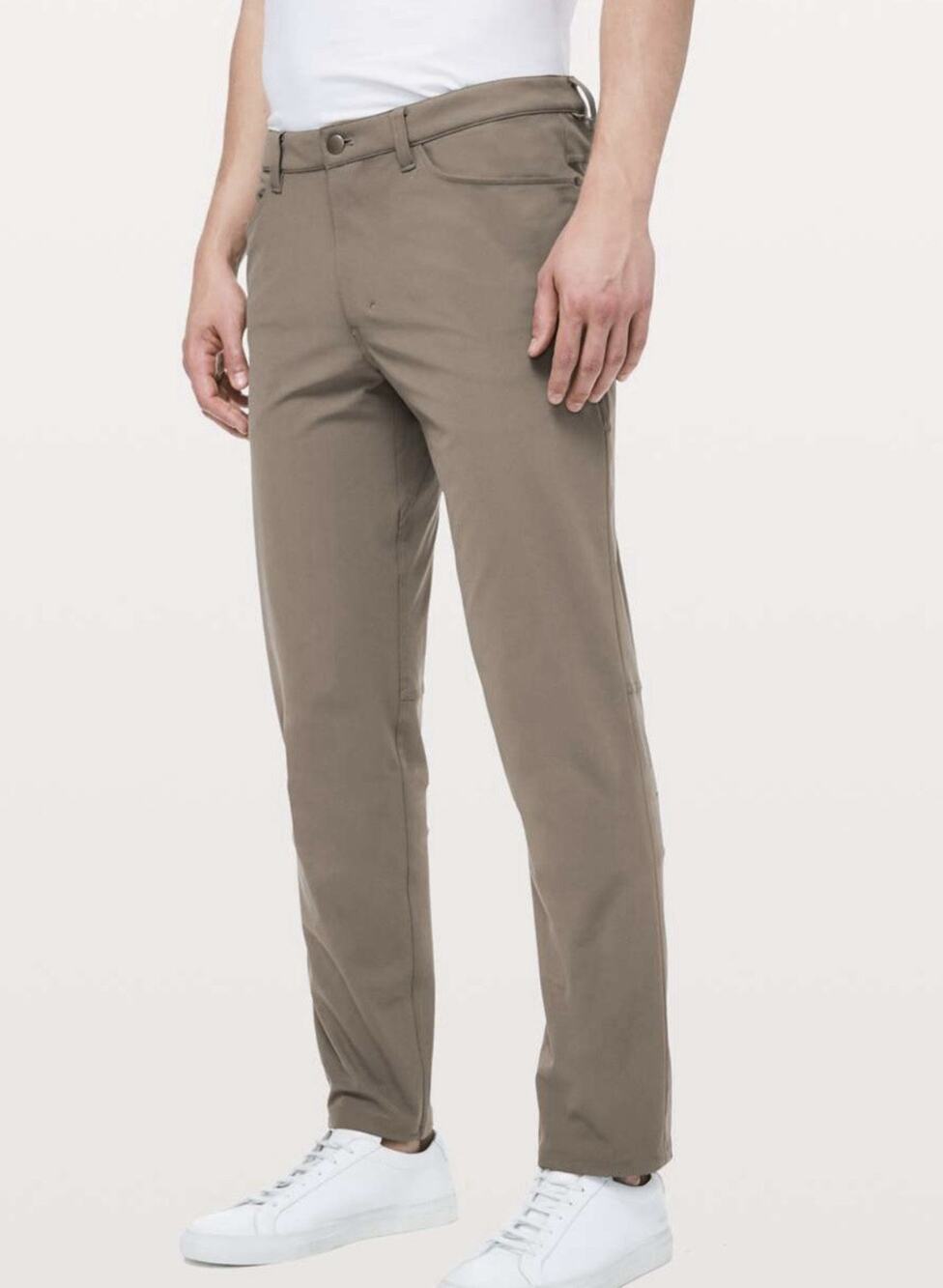 Lululemon ABC Pant Classic-Fit 38 Warpstreme Tan/Khaki/Brown Mens Size 38X29